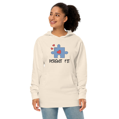 Adult 'Perfect Fit Blue Piece' Midweight Hoodie