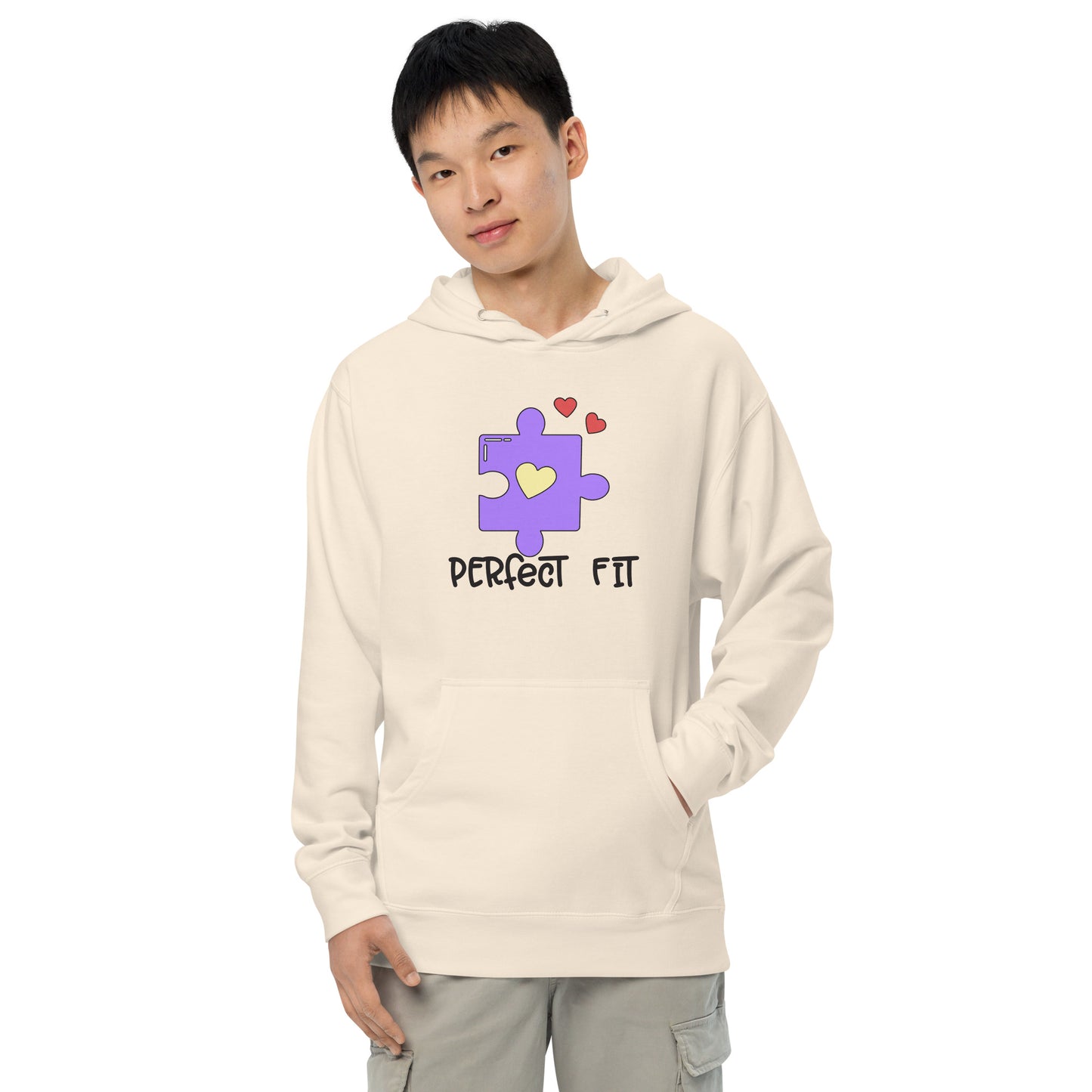 Adult 'Perfect Fit Purple Piece' Midweight Hoodie