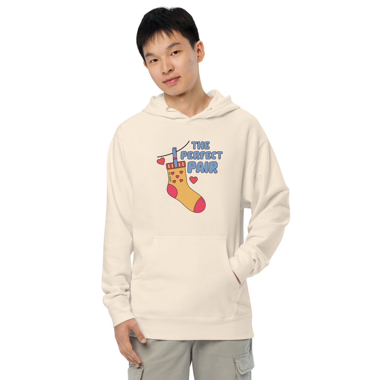 Adult 'Perfect Pair Left Sock' Midweight Hoodie