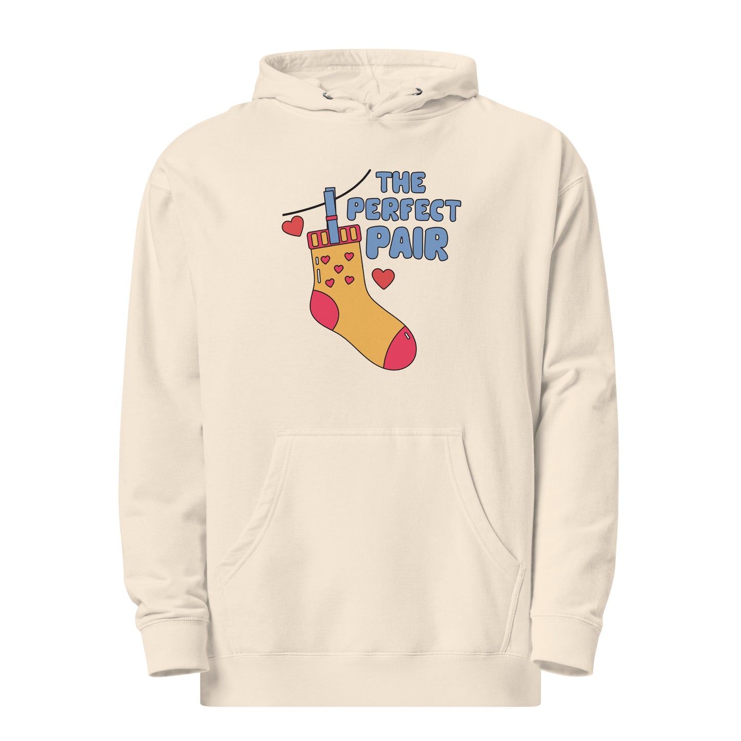 Adult 'Perfect Pair Left Sock' Midweight Hoodie