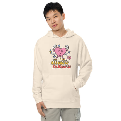 Adult 'Allergic to Hearts' Midweight Hoodie