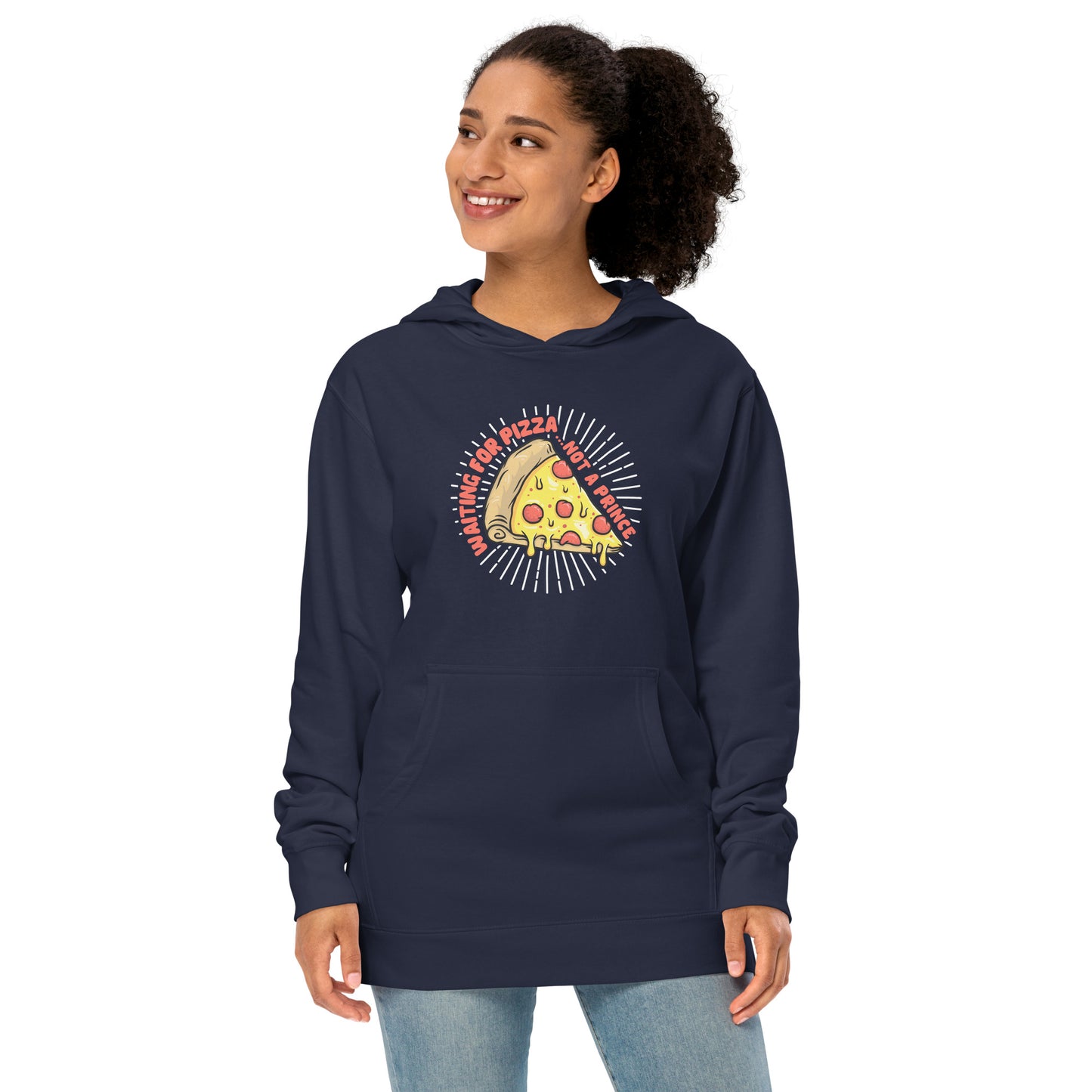 Adult 'Waiting for Pizza' Midweight Hoodie