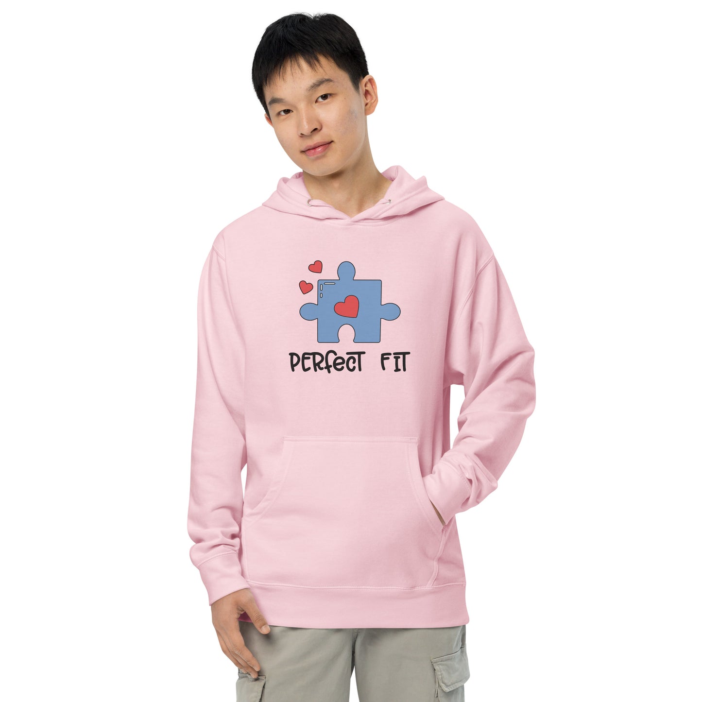 Adult 'Perfect Fit Blue Piece' Midweight Hoodie