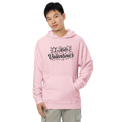 Adult 'I Hate Valentine's' Midweight Hoodie