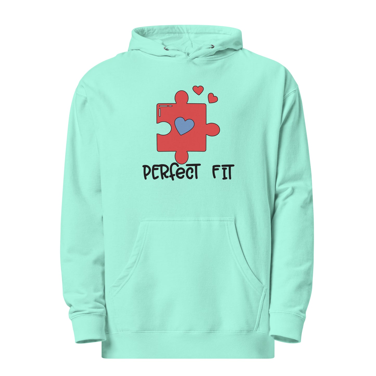 Adult 'Perfect Fit Pink Piece' Midweight Hoodie