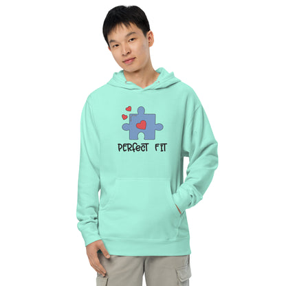 Adult 'Perfect Fit Blue Piece' Midweight Hoodie