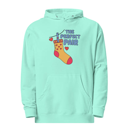 Adult 'Perfect Pair Left Sock' Midweight Hoodie