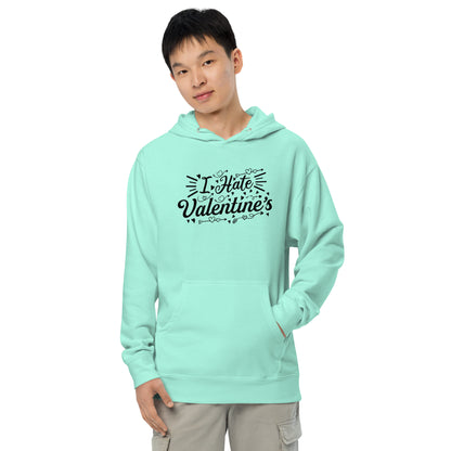 Adult 'I Hate Valentine's' Midweight Hoodie