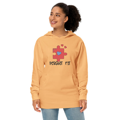 Adult 'Perfect Fit Pink Piece' Midweight Hoodie