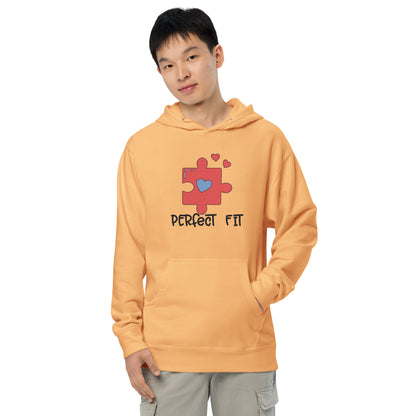 Adult 'Perfect Fit Pink Piece' Midweight Hoodie