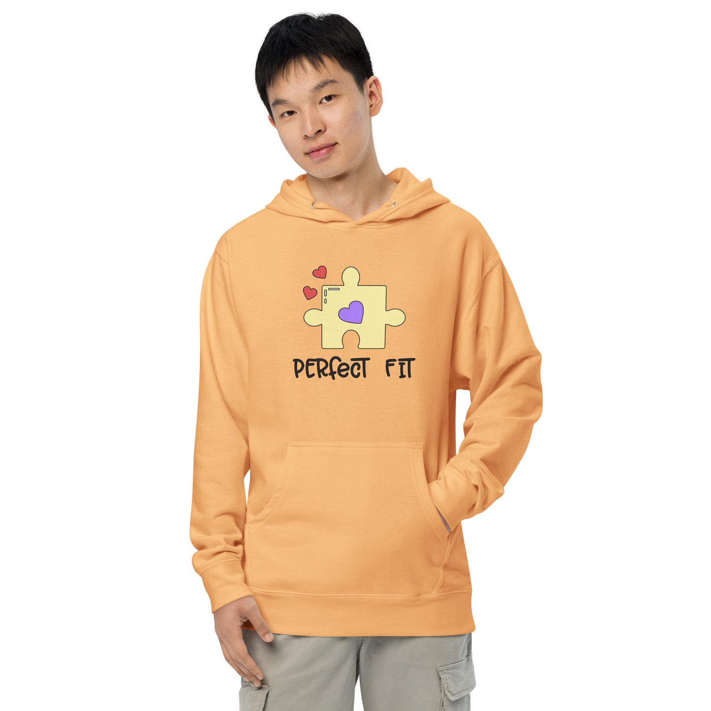 Adult 'Perfect Fit Yellow Piece' Midweight Hoodie