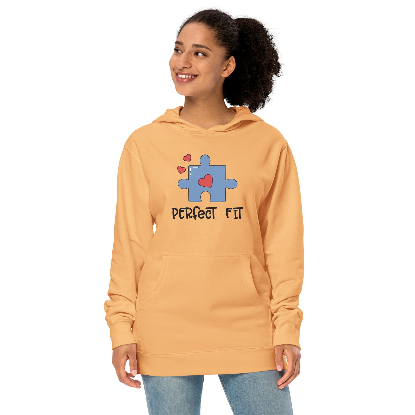 Adult 'Perfect Fit Blue Piece' Midweight Hoodie