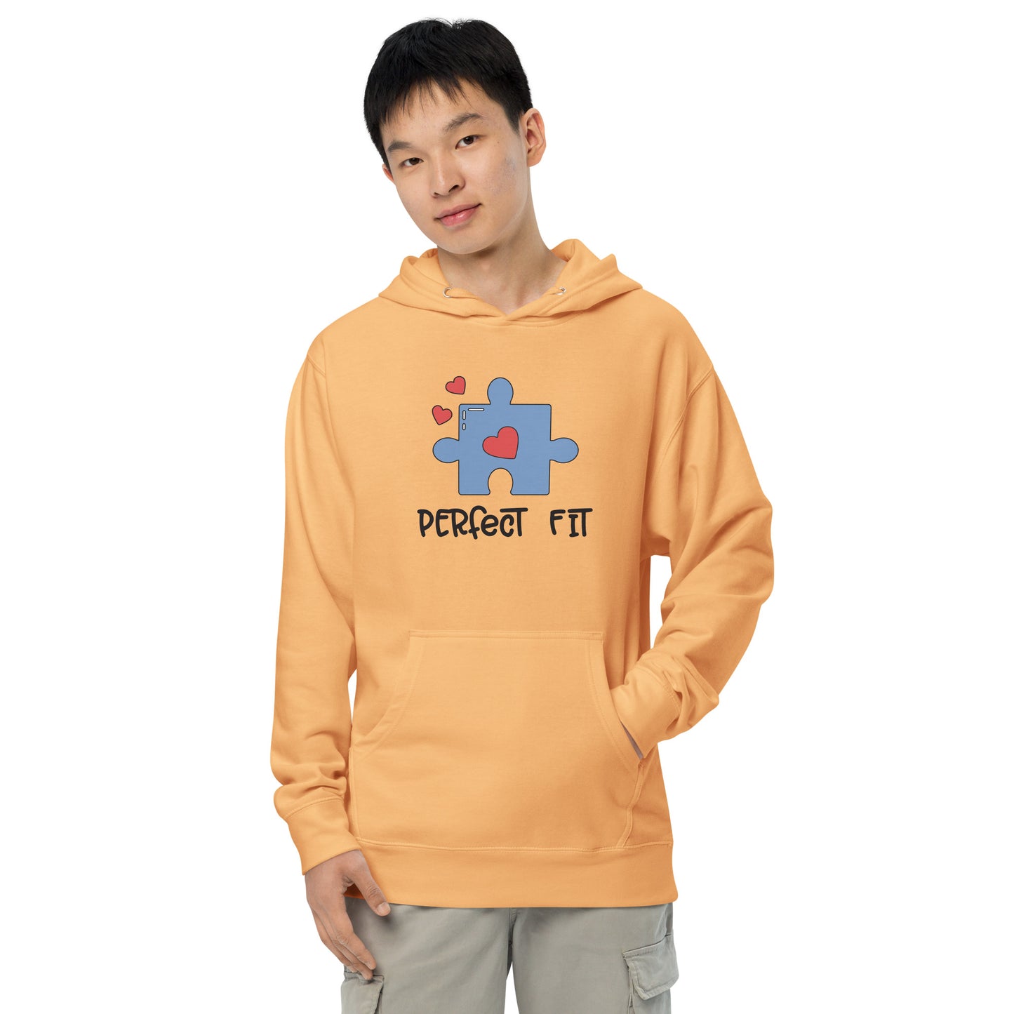 Adult 'Perfect Fit Blue Piece' Midweight Hoodie