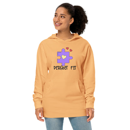 Adult 'Perfect Fit Purple Piece' Midweight Hoodie