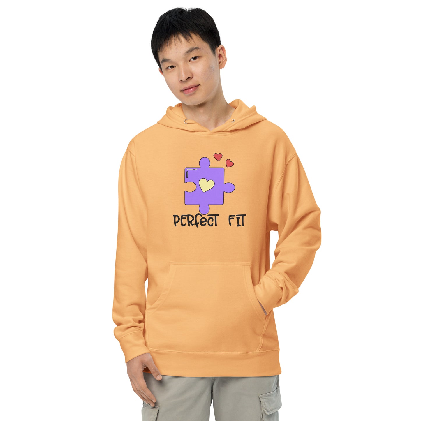 Adult 'Perfect Fit Purple Piece' Midweight Hoodie