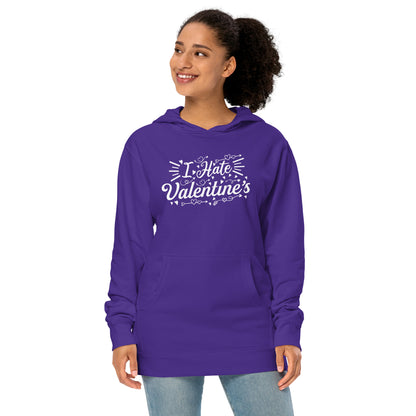 Adult 'I Hate Valentine's' Midweight Hoodie