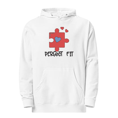 Adult 'Perfect Fit Pink Piece' Midweight Hoodie