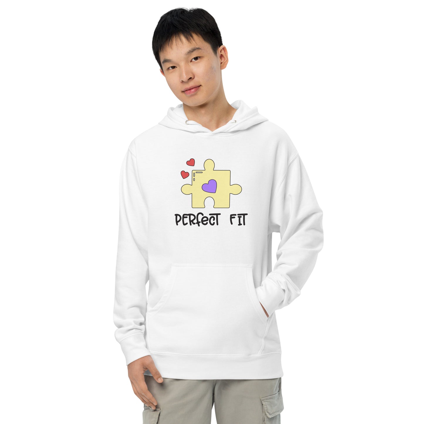 Adult 'Perfect Fit Yellow Piece' Midweight Hoodie