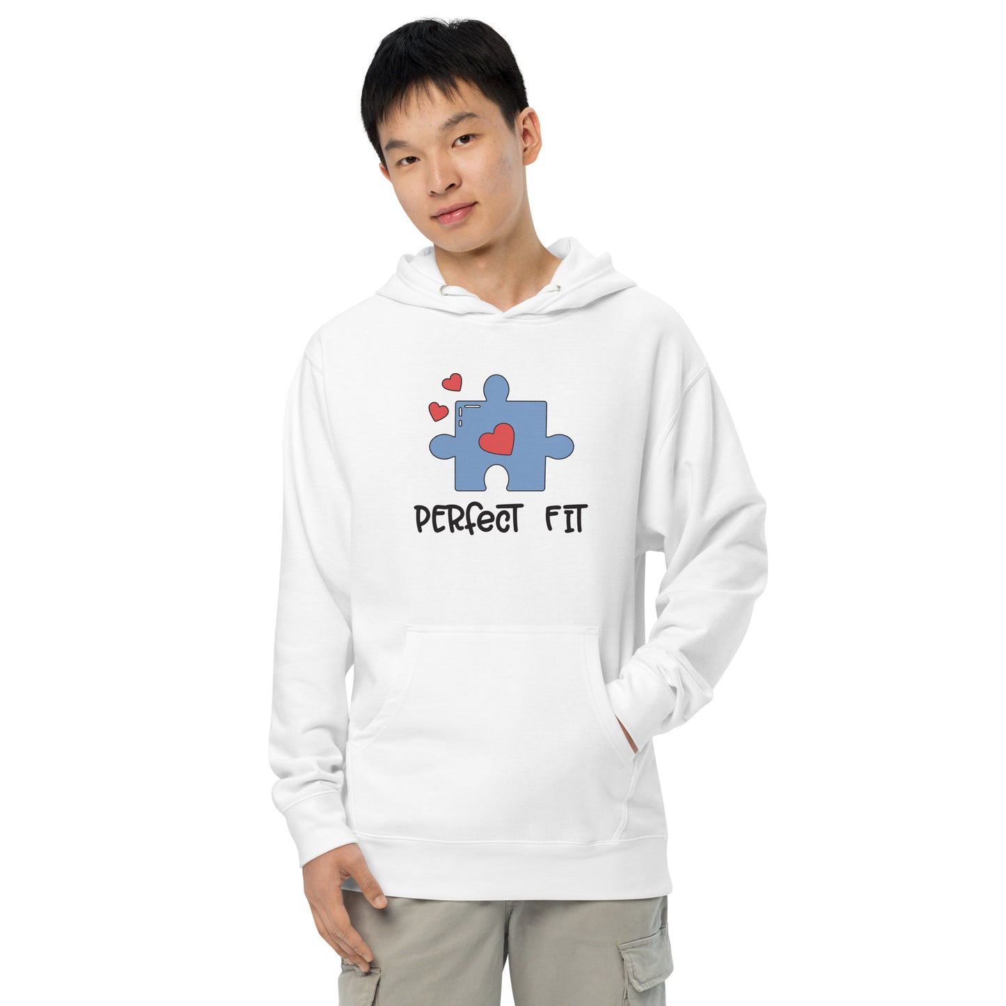 Adult 'Perfect Fit Blue Piece' Midweight Hoodie