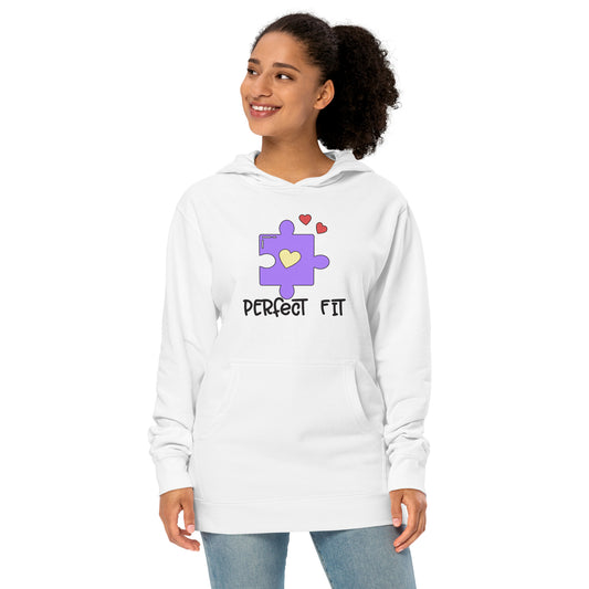 Adult 'Perfect Fit Purple Piece' Midweight Hoodie