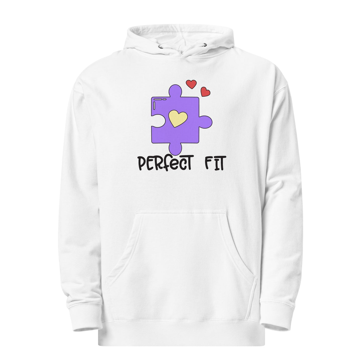 Adult 'Perfect Fit Purple Piece' Midweight Hoodie