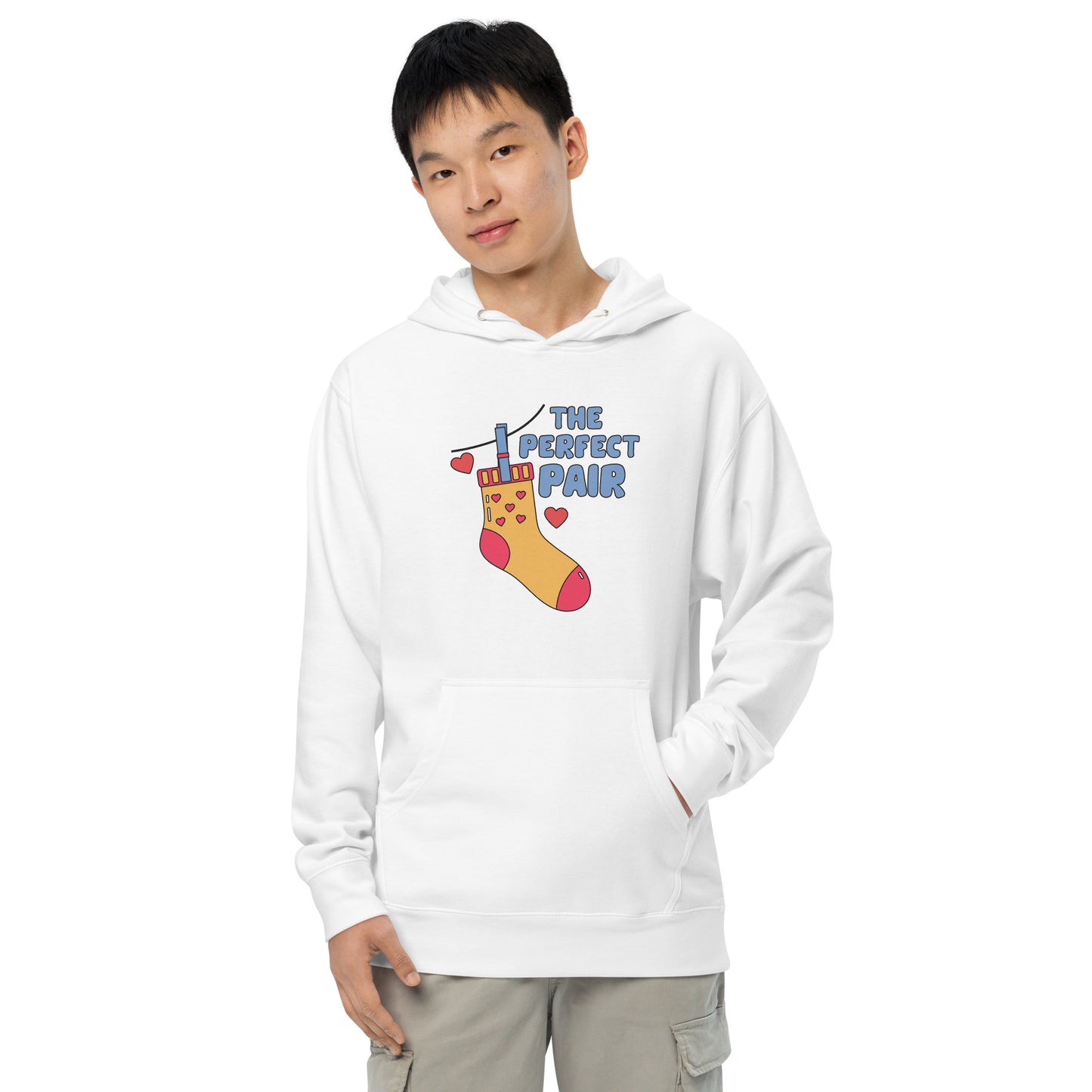 Adult 'Perfect Pair Left Sock' Midweight Hoodie