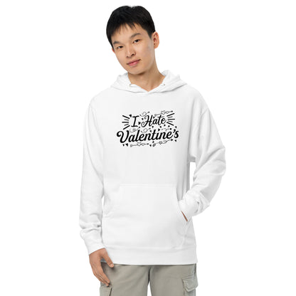 Adult 'I Hate Valentine's' Midweight Hoodie