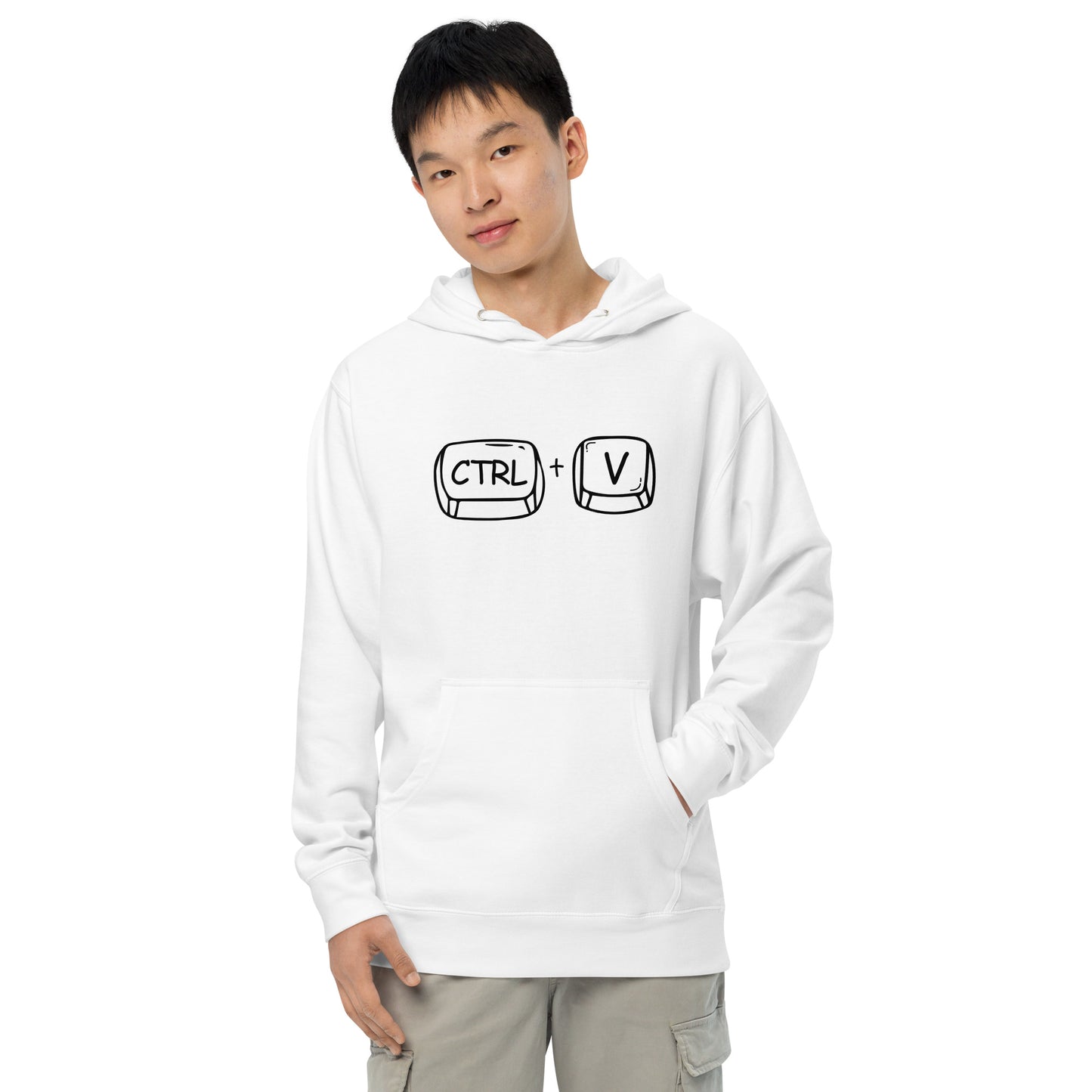 Adult 'CTRL + V' Midweight Hoodie