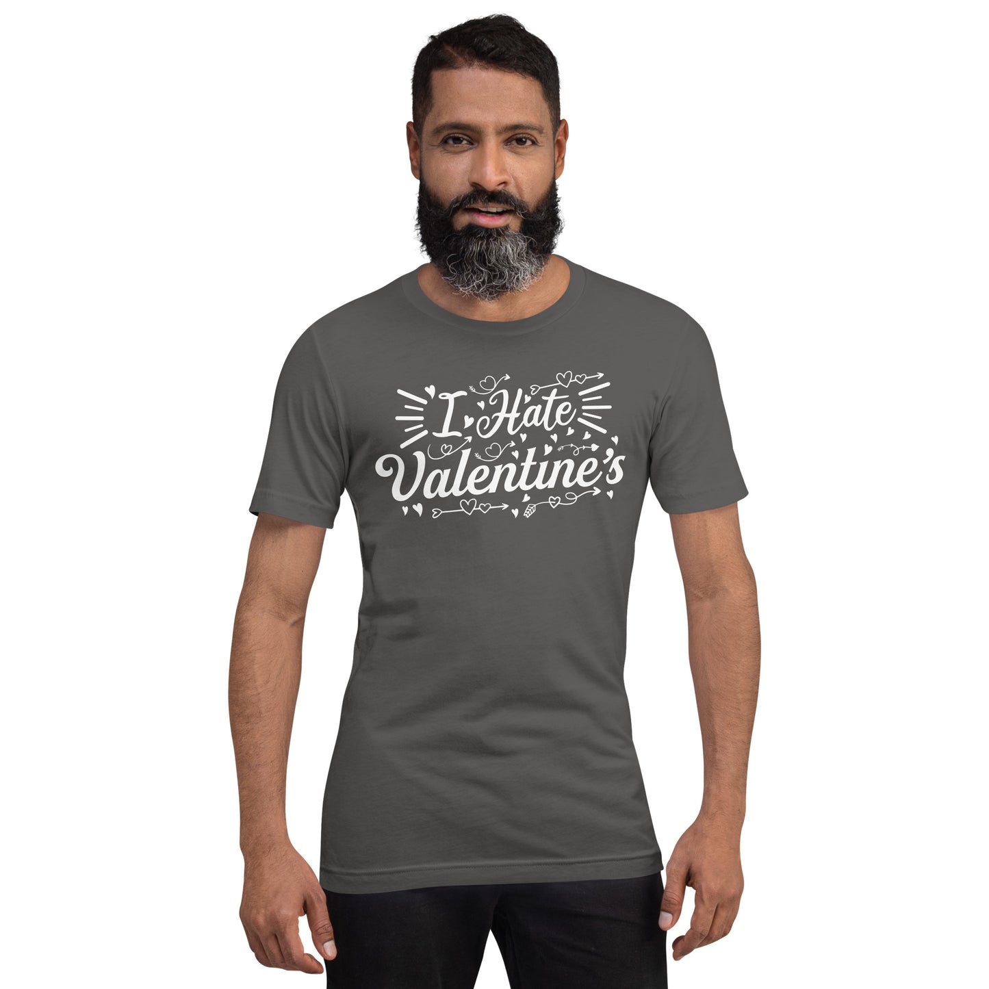 Adult 'I Hate Valentine's' Staple T-shirt