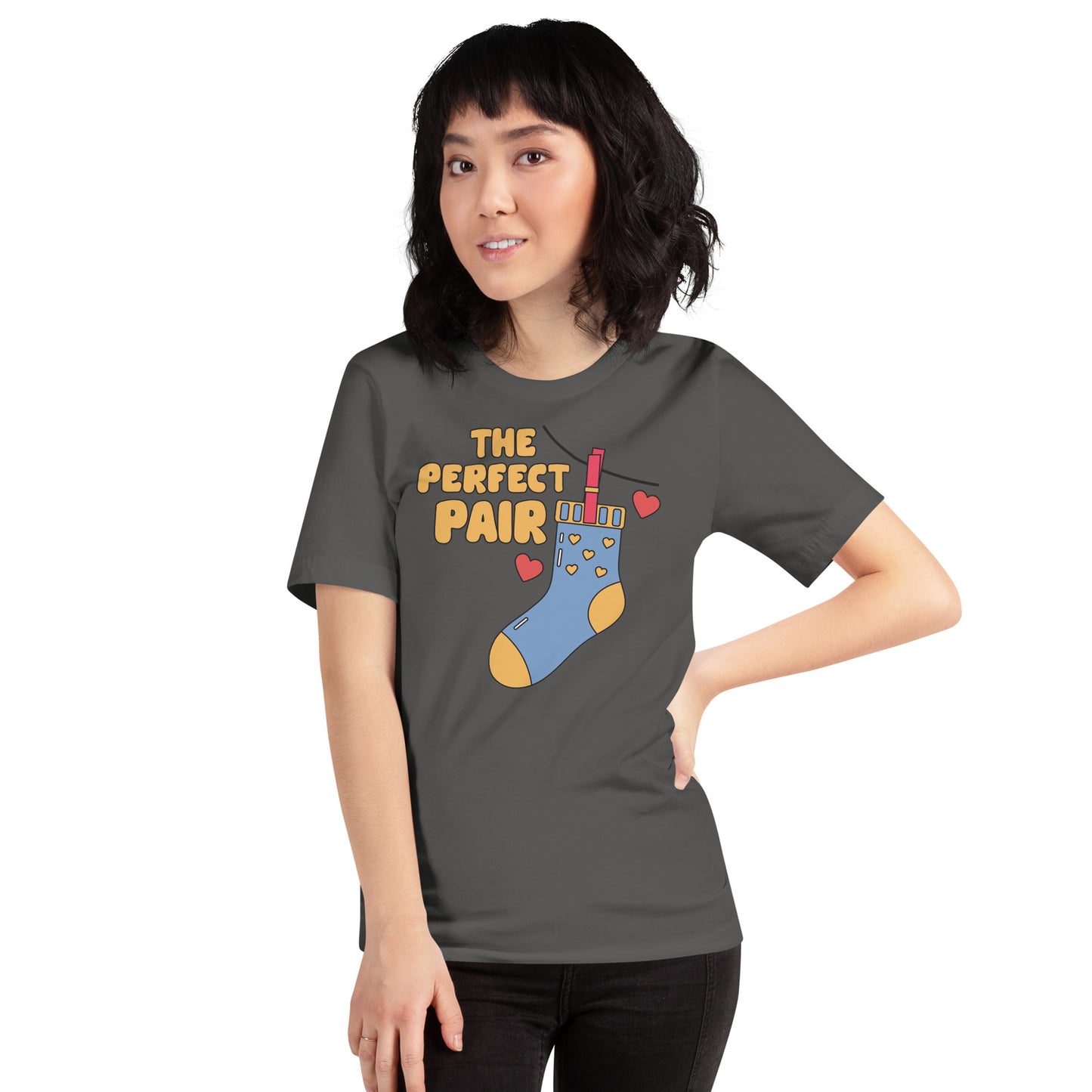 Adult 'Perfect Pair' Right Sock Staple T-shirt