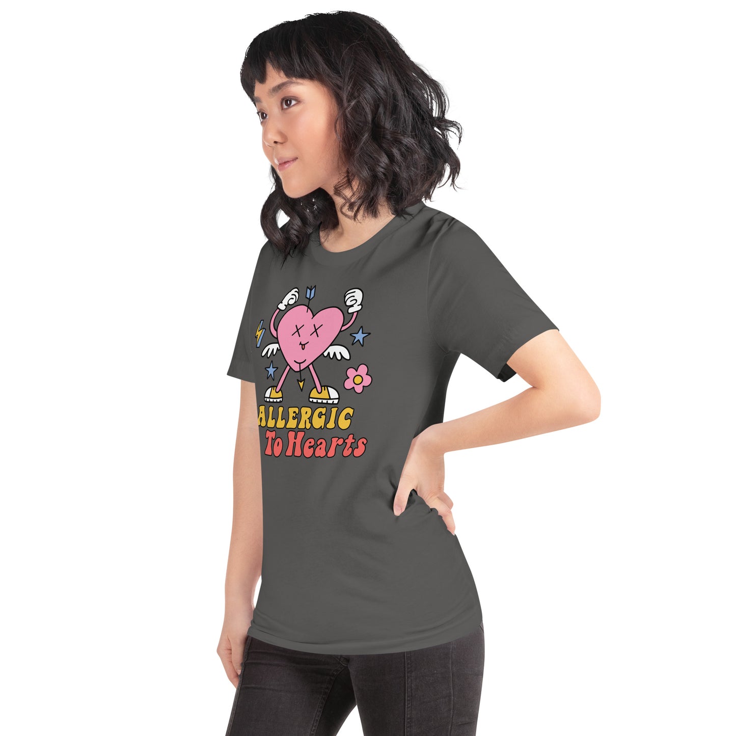 Adult 'Allergic to Hearts' Staple T-shirt