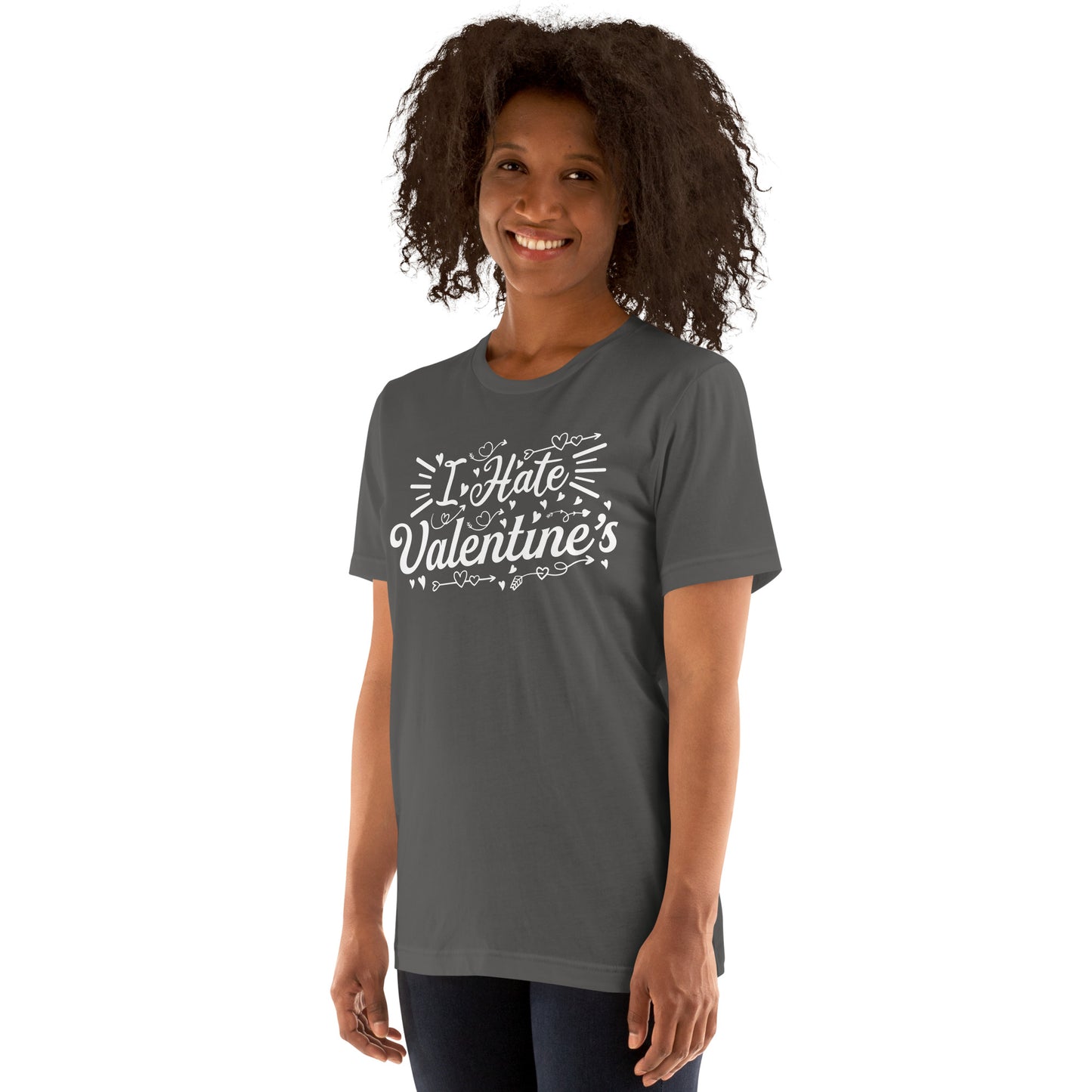 Adult 'I Hate Valentine's' Staple T-shirt