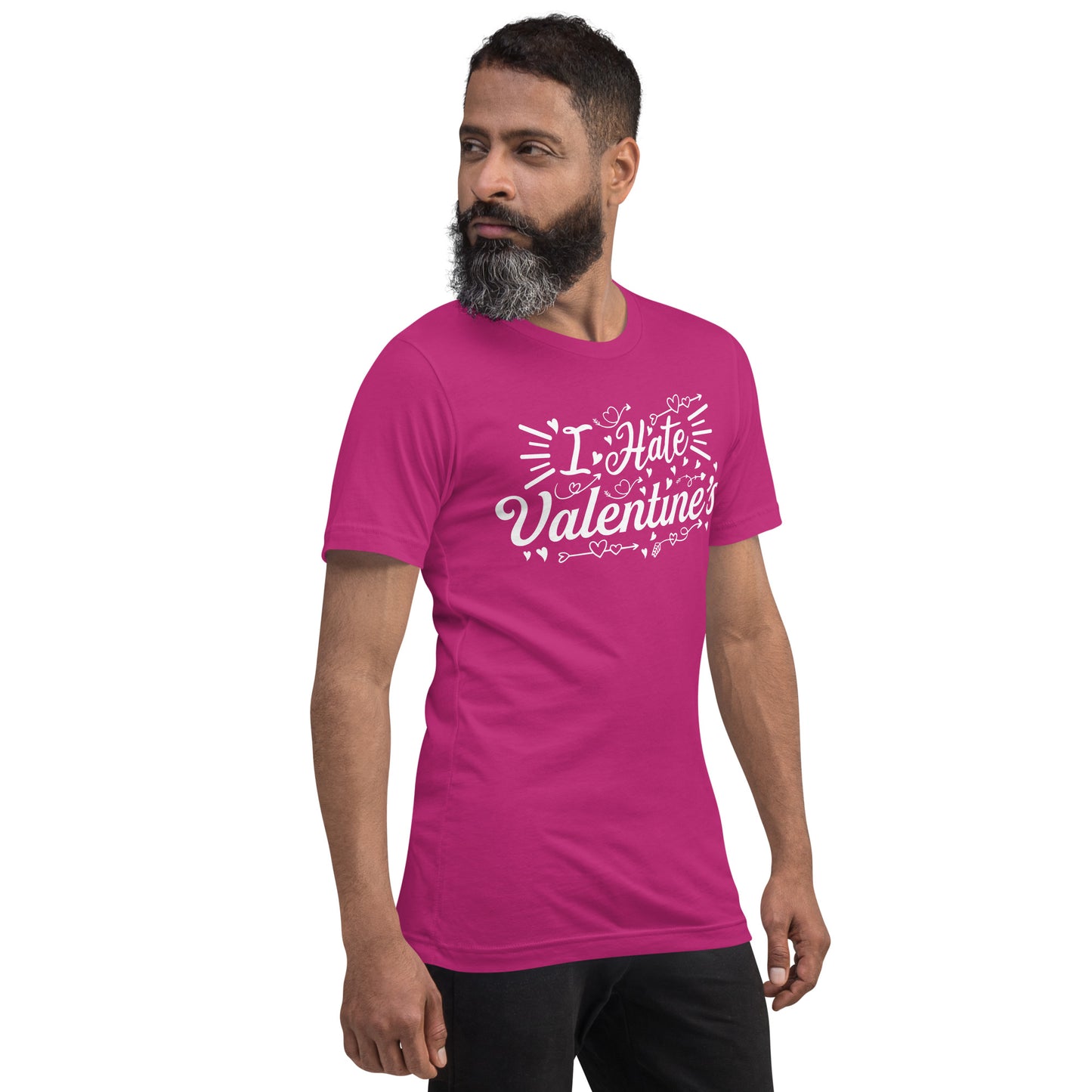 Adult 'I Hate Valentine's' Staple T-shirt