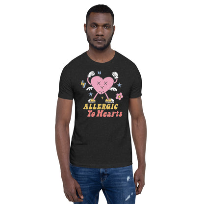 Adult 'Allergic to Hearts' Staple T-shirt