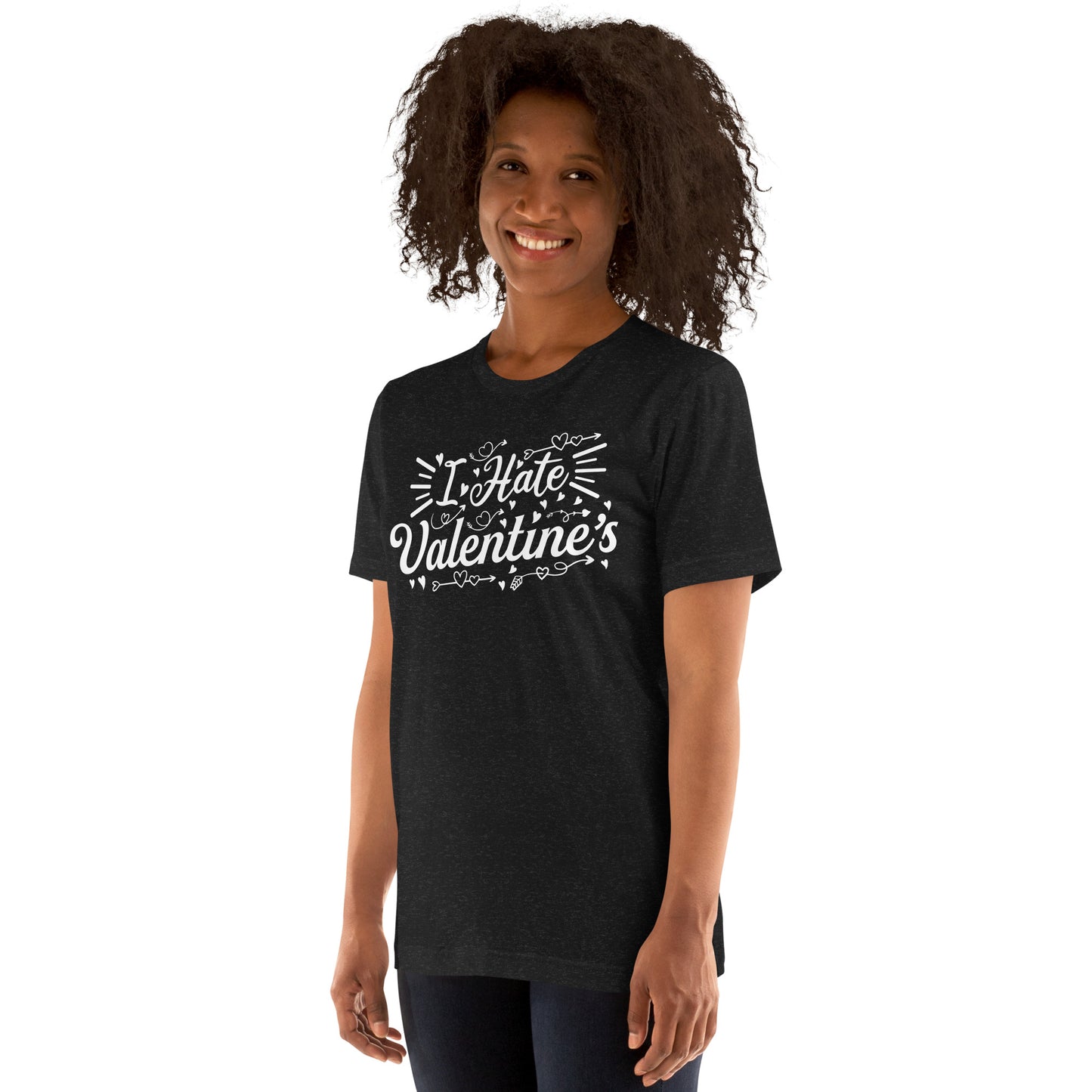 Adult 'I Hate Valentine's' Staple T-shirt