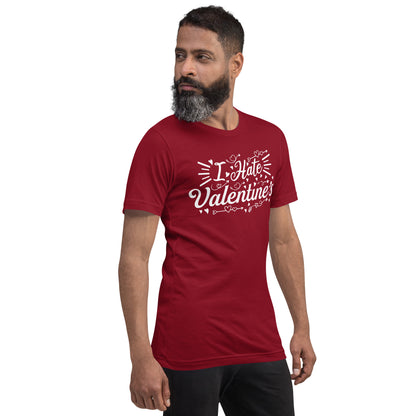 Adult 'I Hate Valentine's' Staple T-shirt