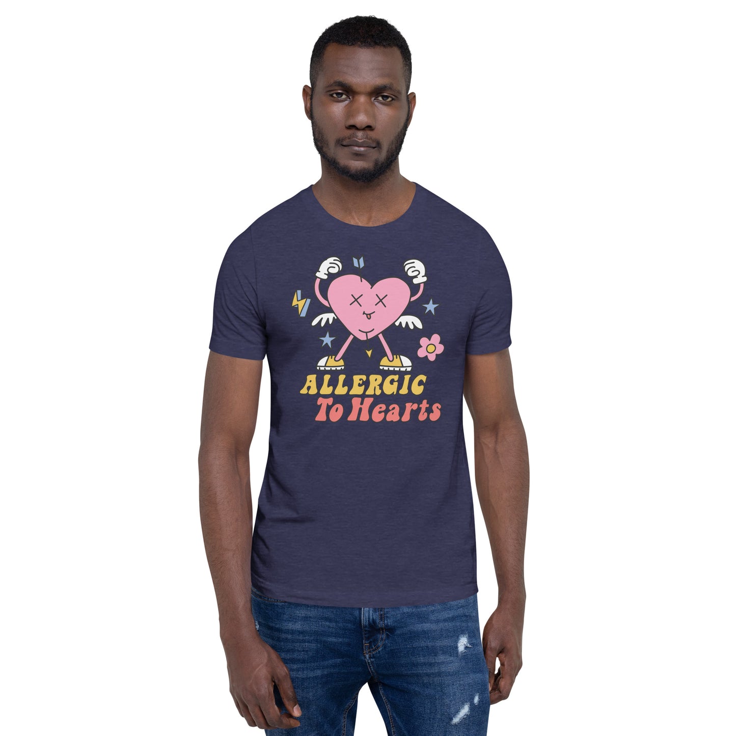 Adult 'Allergic to Hearts' Staple T-shirt