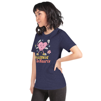 Adult 'Allergic to Hearts' Staple T-shirt