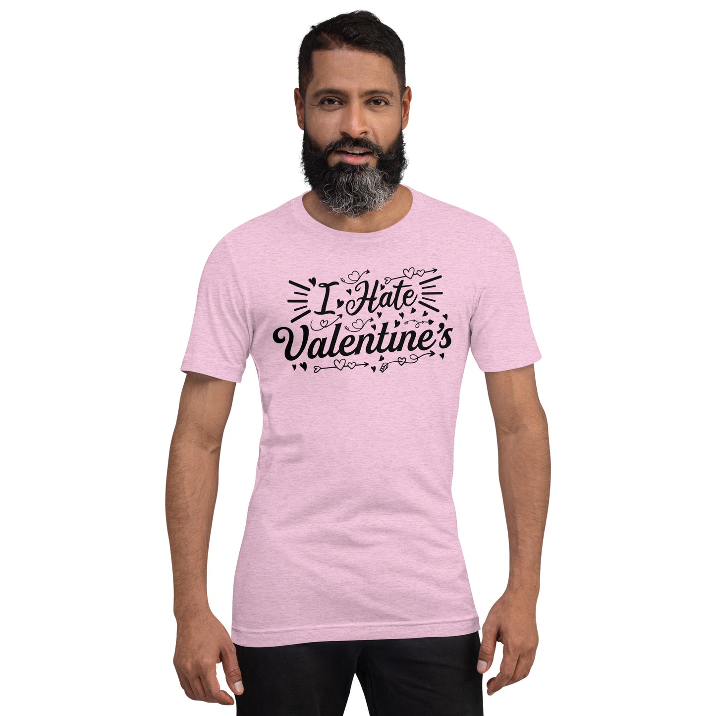 Adult 'I Hate Valentine's' Staple T-shirt