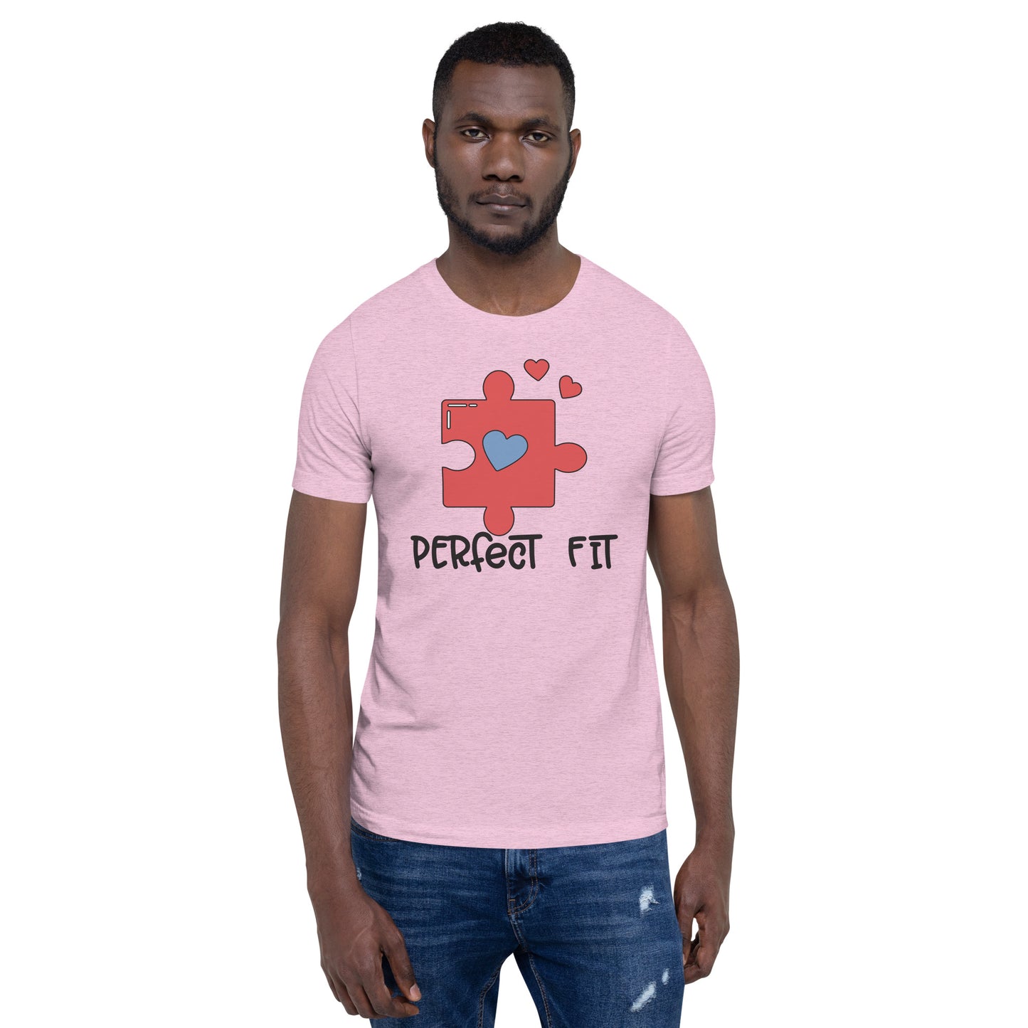 Adult 'Perfect Fit Pink Piece' Staple T-shirt