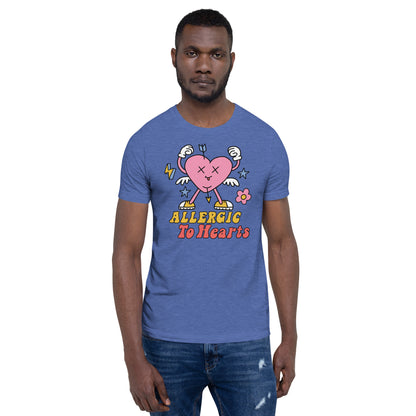 Adult 'Allergic to Hearts' Staple T-shirt