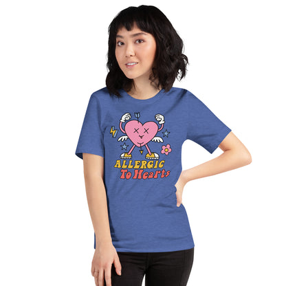 Adult 'Allergic to Hearts' Staple T-shirt