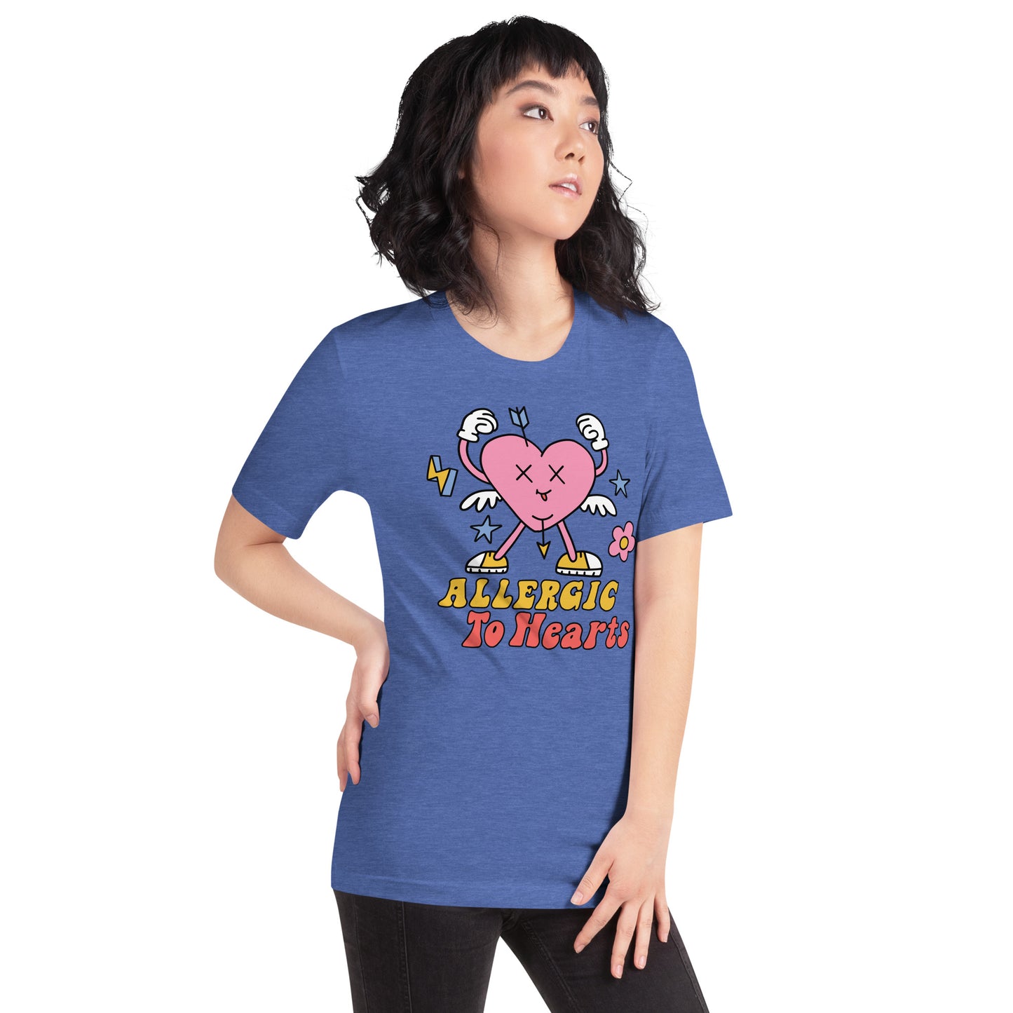 Adult 'Allergic to Hearts' Staple T-shirt