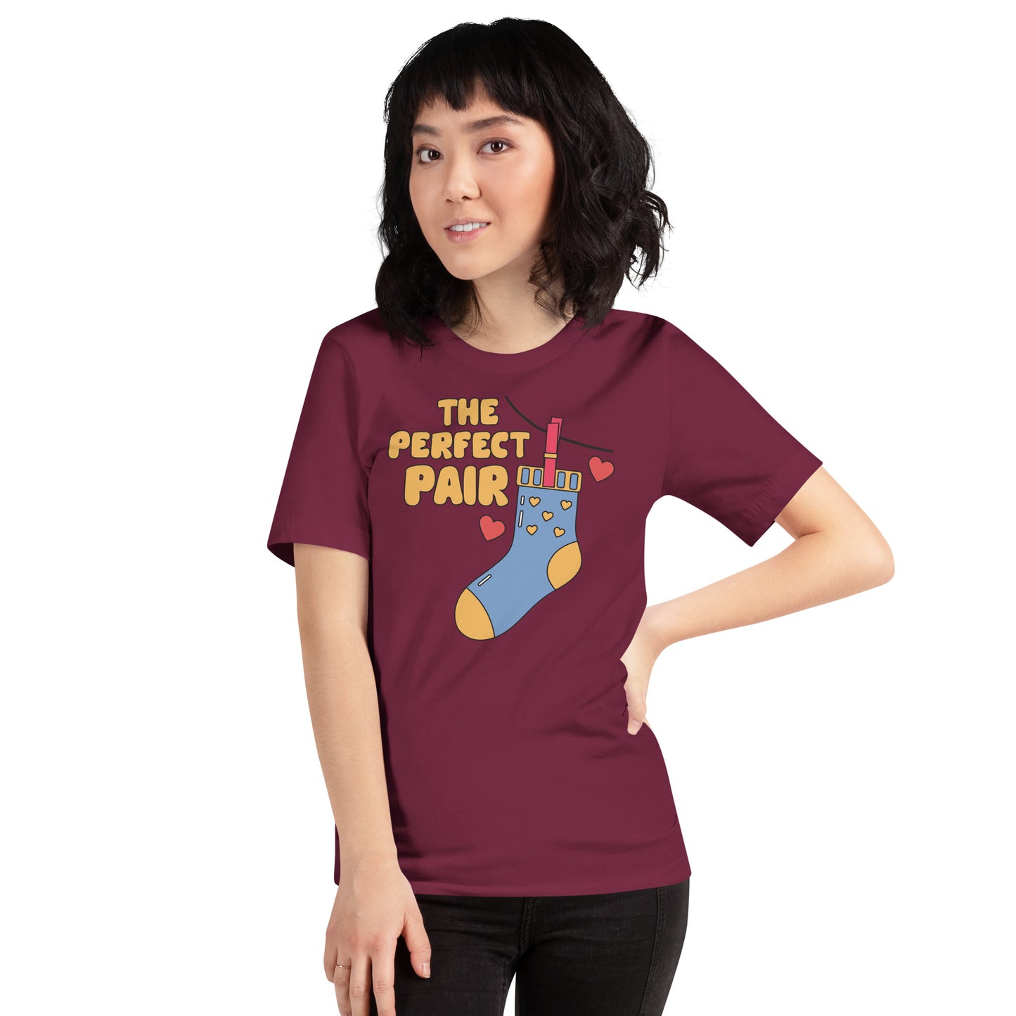 Adult 'Perfect Pair' Right Sock Staple T-shirt