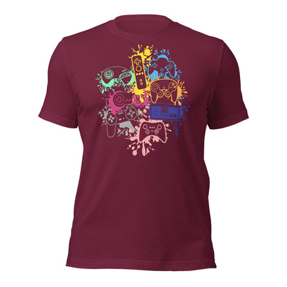 Adult 'Rainbow Controller Splash' Staple T-Shirt