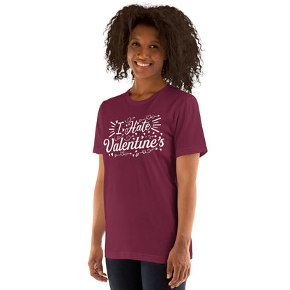 Adult 'I Hate Valentine's' Staple T-shirt