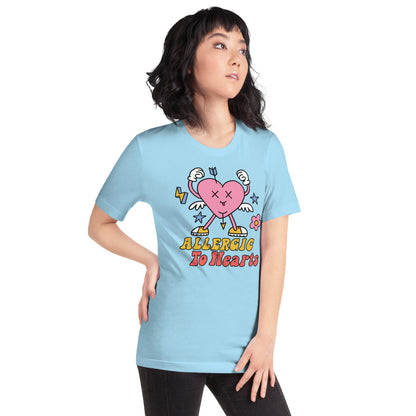 Adult 'Allergic to Hearts' Staple T-shirt