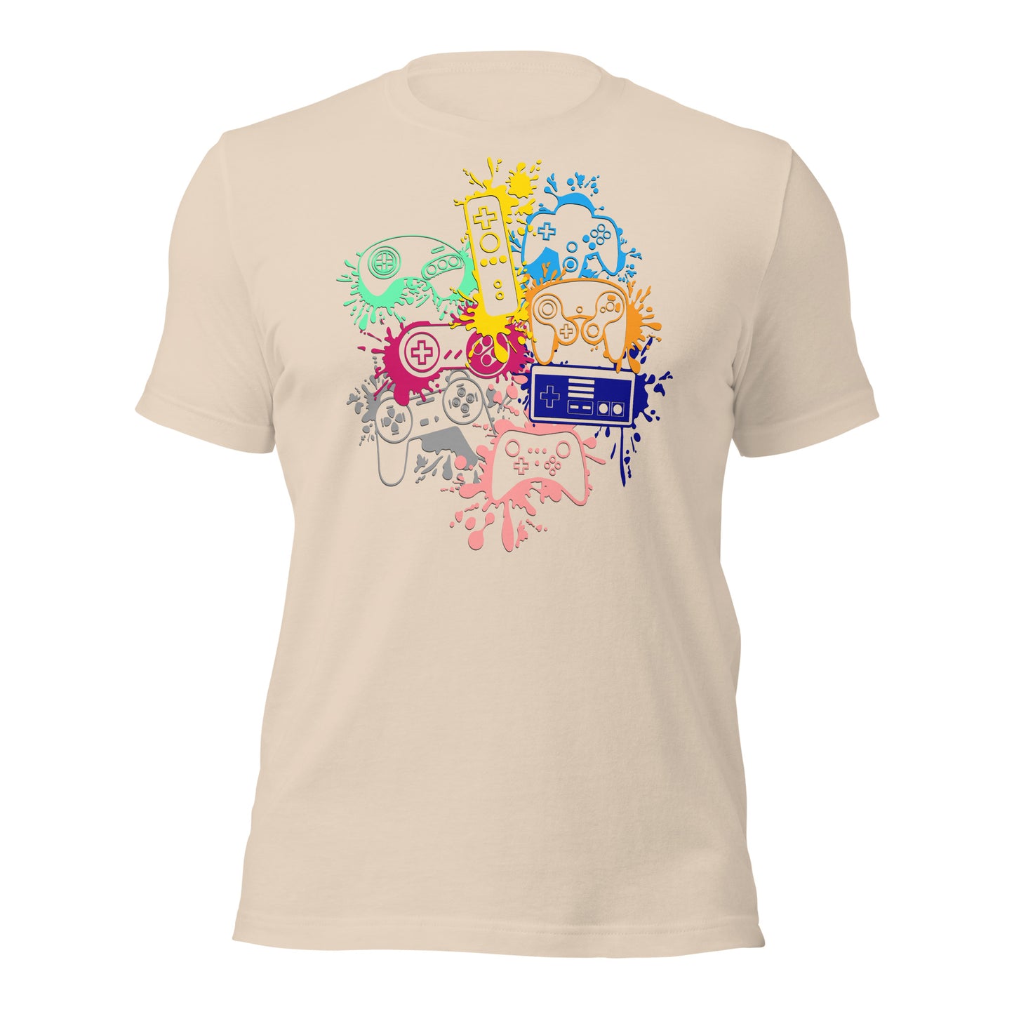 Adult 'Rainbow Controller Splash' Staple T-Shirt