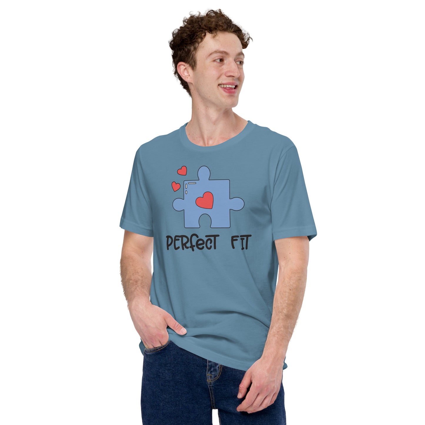 Adult 'Perfect Fit Blue Piece' Staple T-shirt