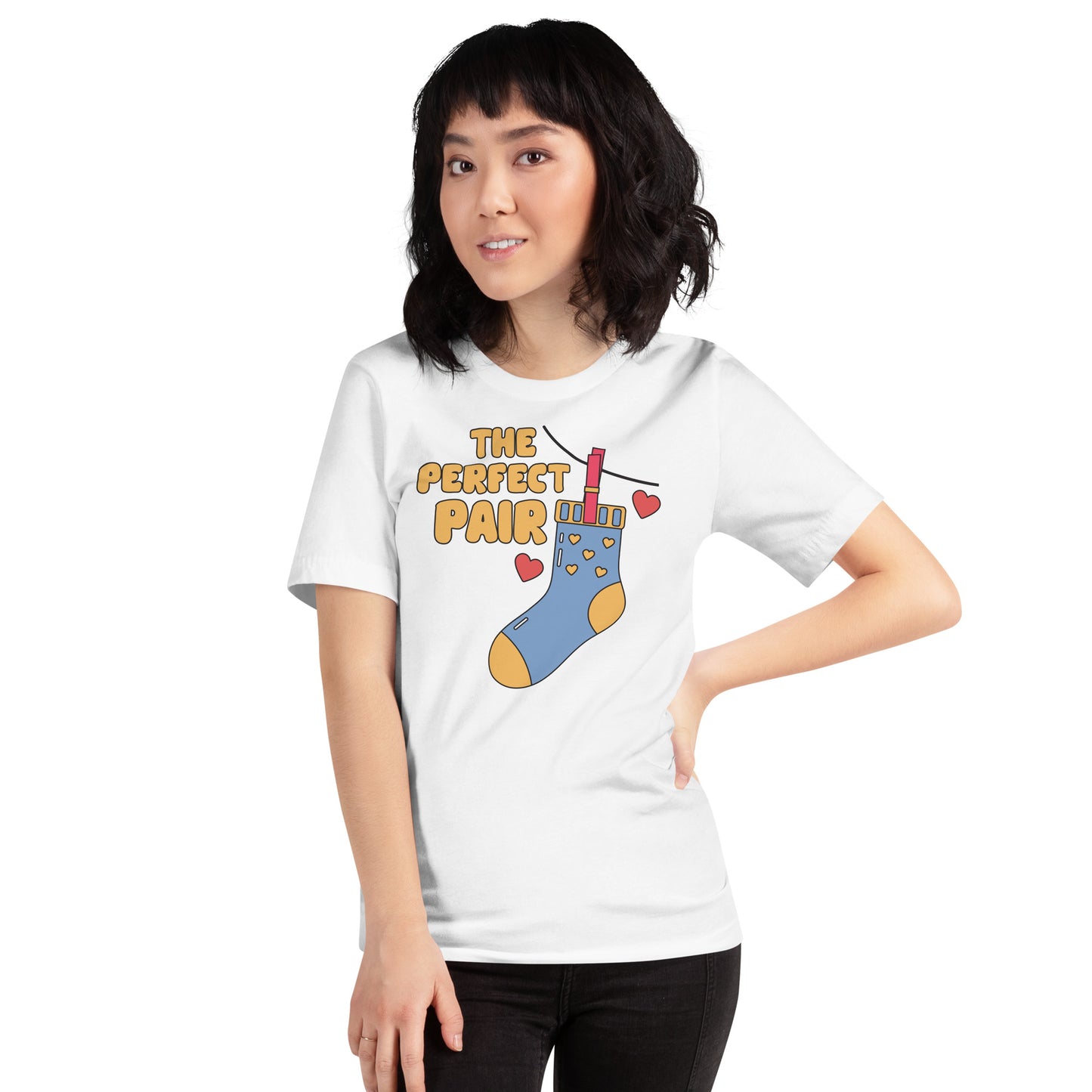 Adult 'Perfect Pair' Right Sock Staple T-shirt